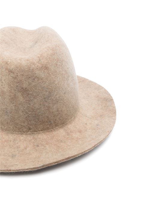 Cappello fedora con logo in beige Ruslan baginskiy - donna RUSLAN BAGINSKIY | FDR036WMLJWRB7P036